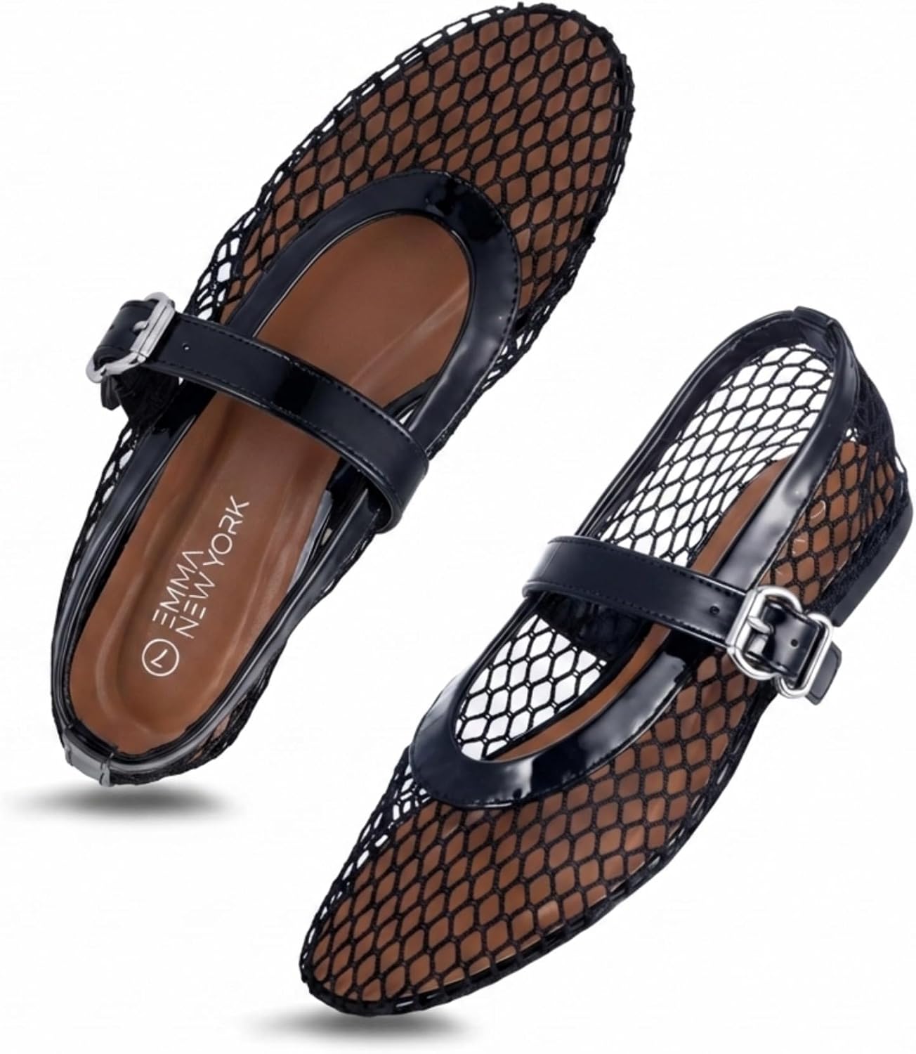 EMMA NEW YORK Mesh Ballet Flats