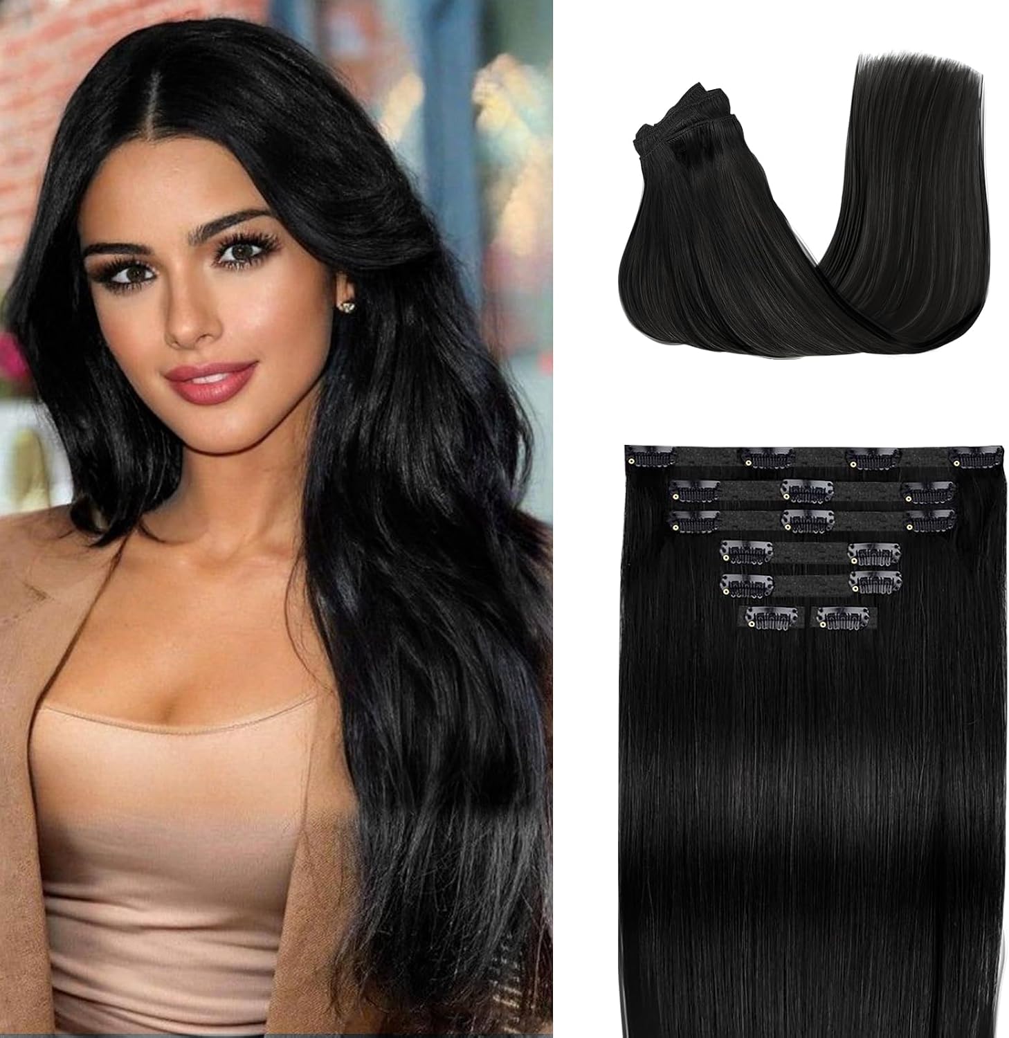 Fimislosion Clip-In Hair Extensions