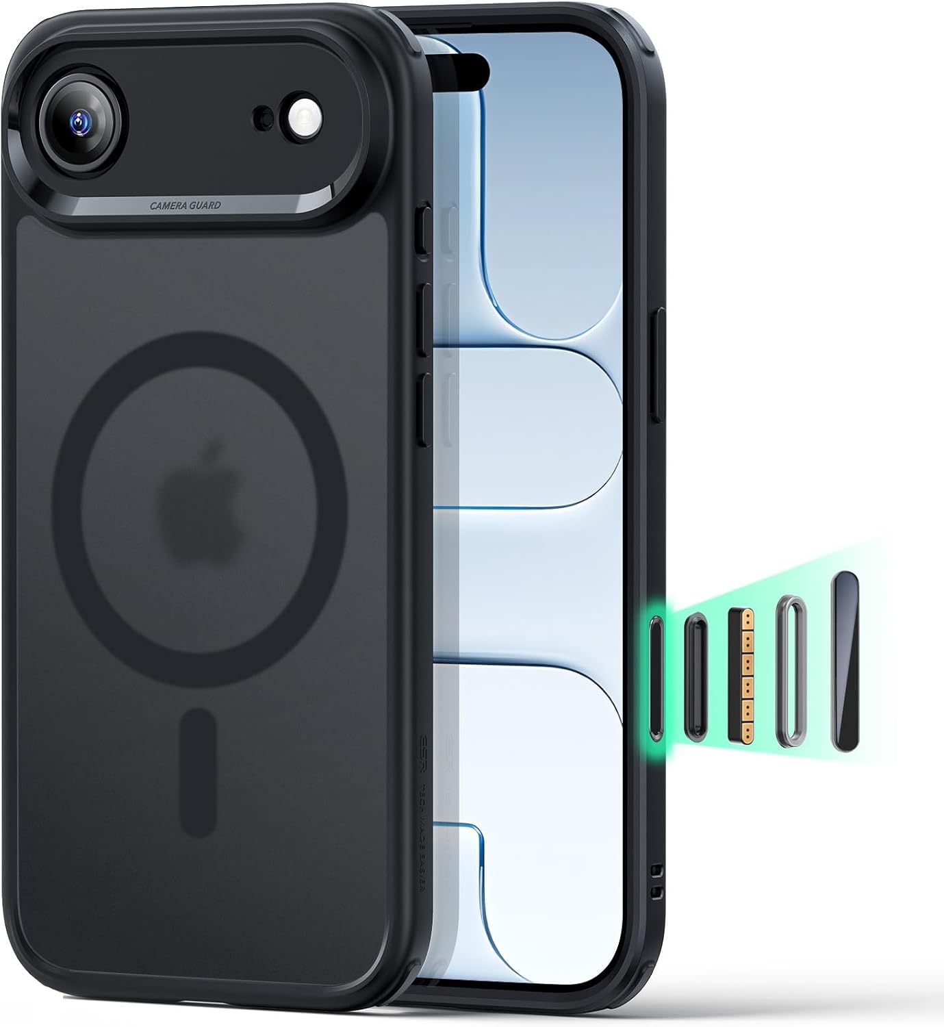 ESR for iPhone Air Case for MagSafe, Camera Control, Frosted Black