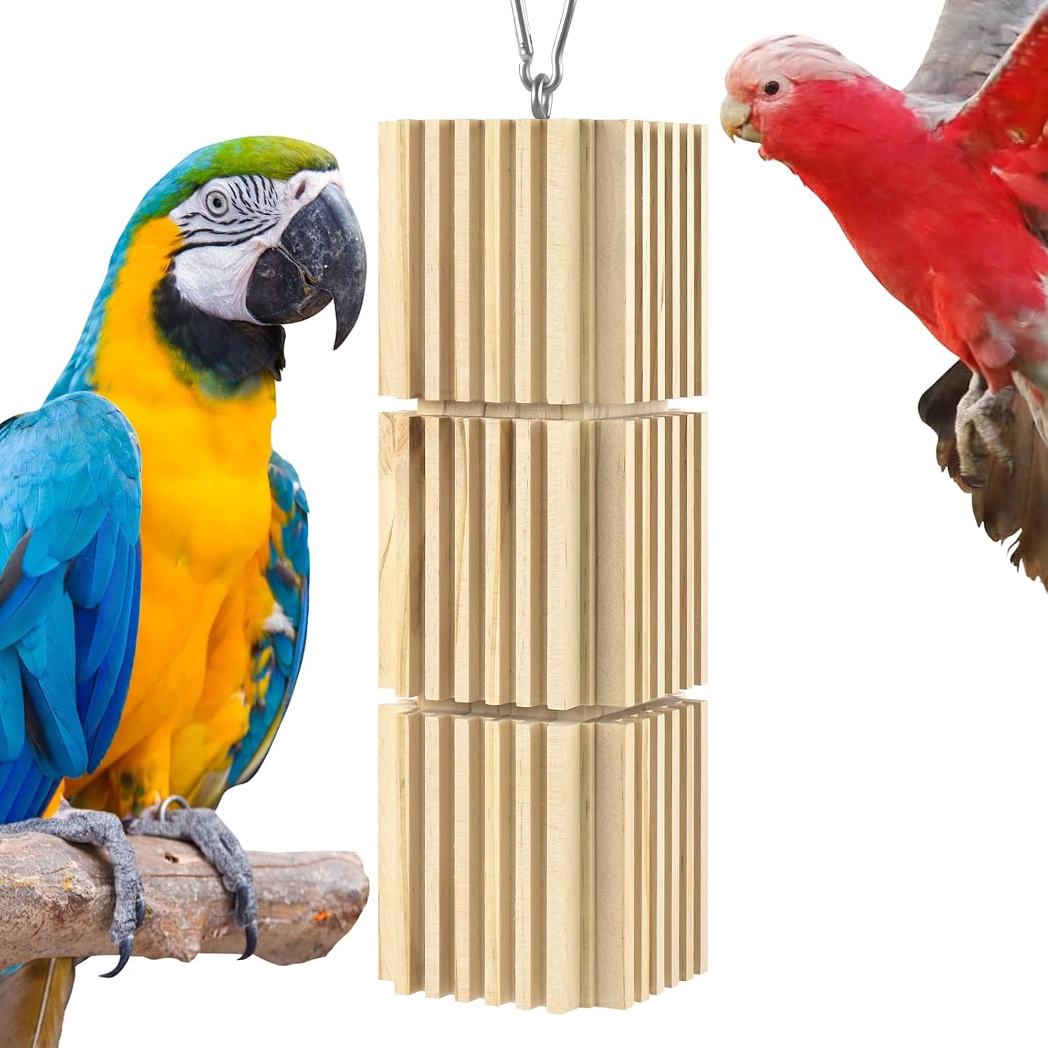 DBNESS Large Parrot Chew Toys