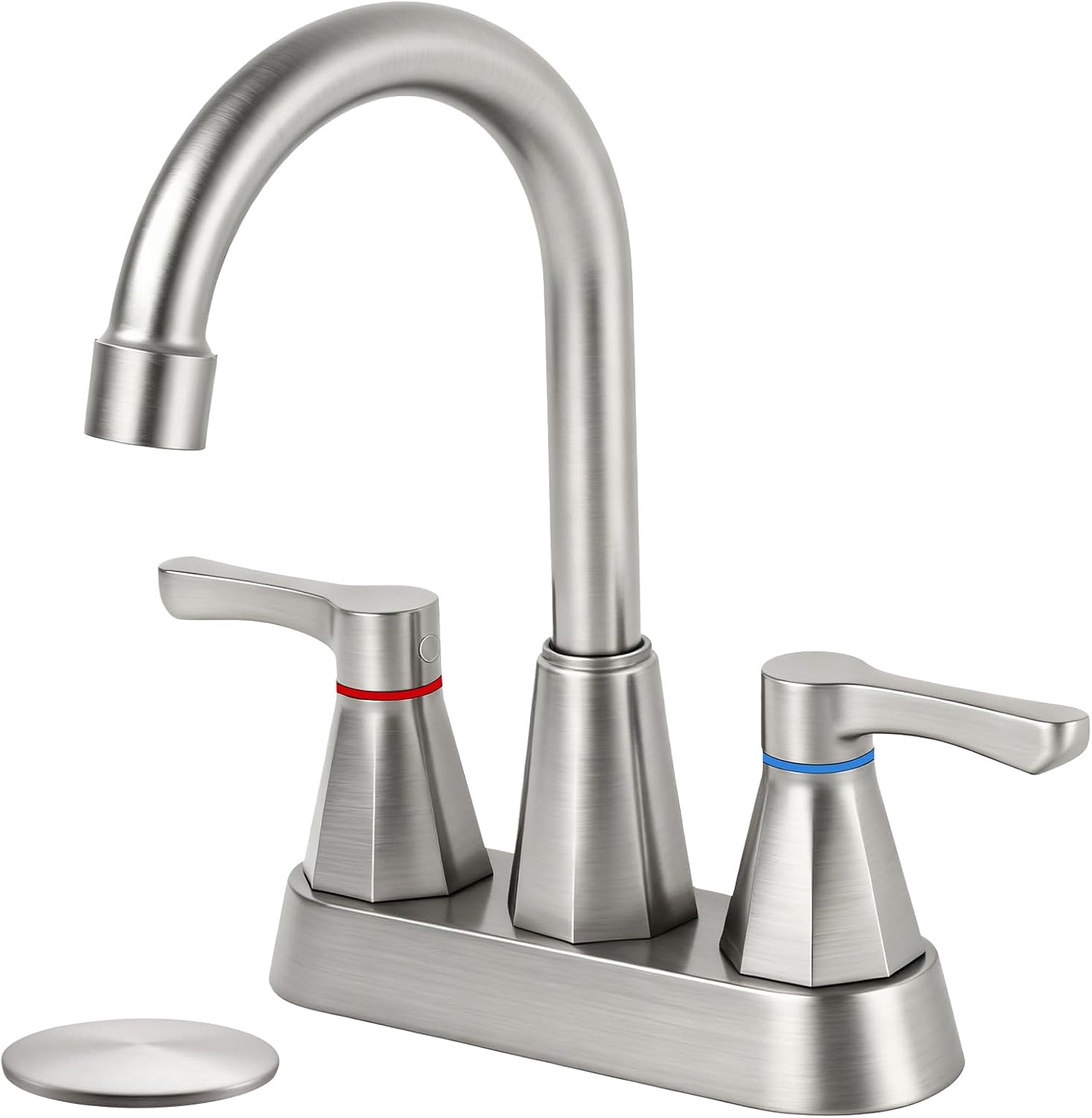 Nickel Centerset Bathroom Faucets
