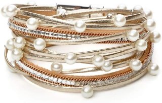 Fesciory Leather Wrap Bracelets