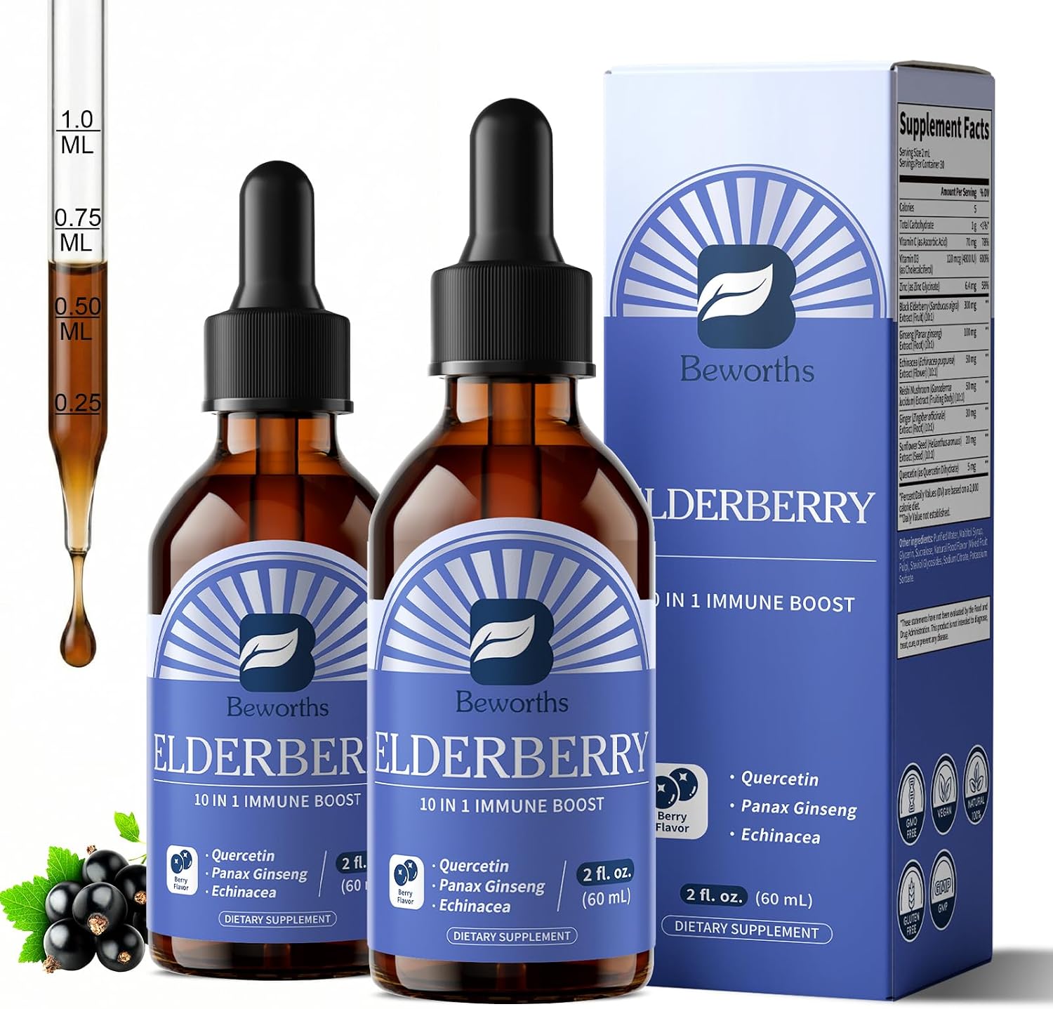 B Beworths Elderberry Syrups