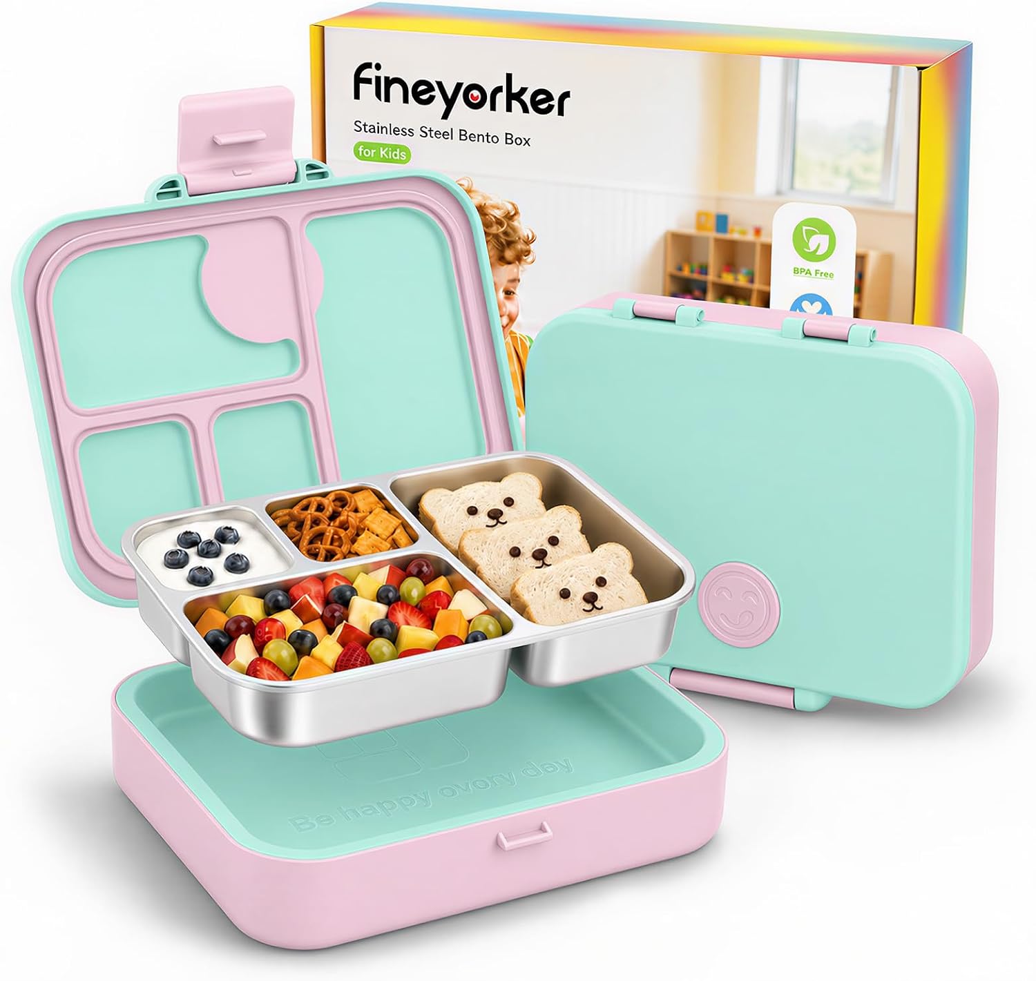 Fineyorker Kids Bento Lunch Boxes