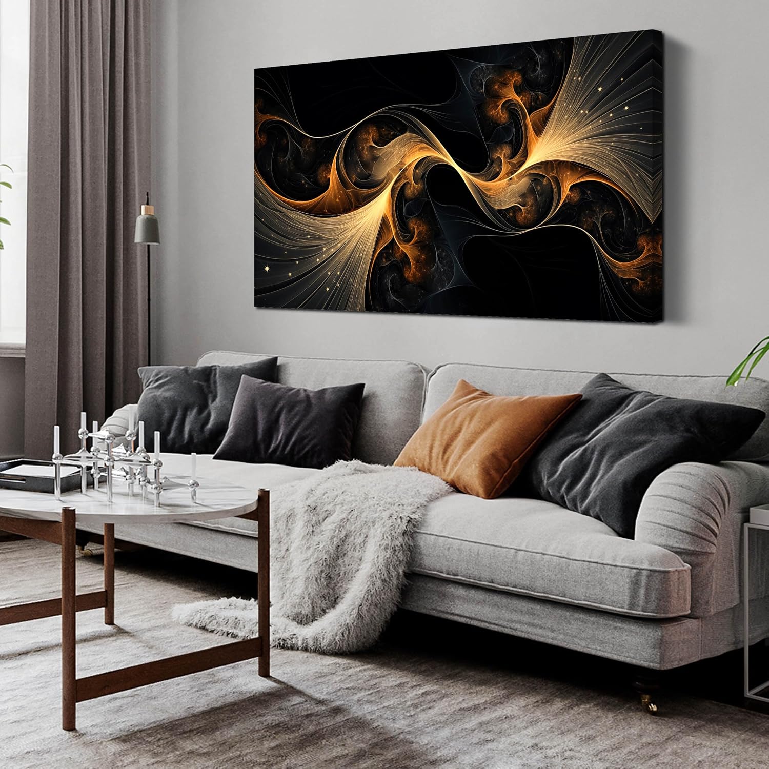 Ouzzlie Abstract Canvas Wall Arts