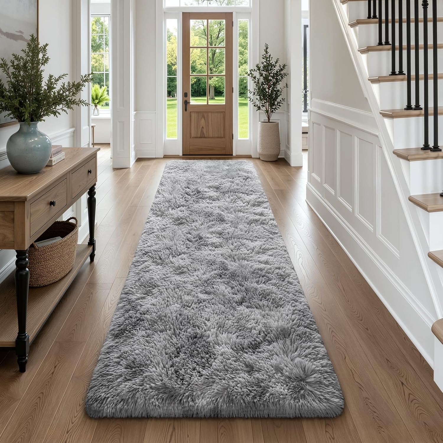 Deerhoo Runner Rugs (Light Grey