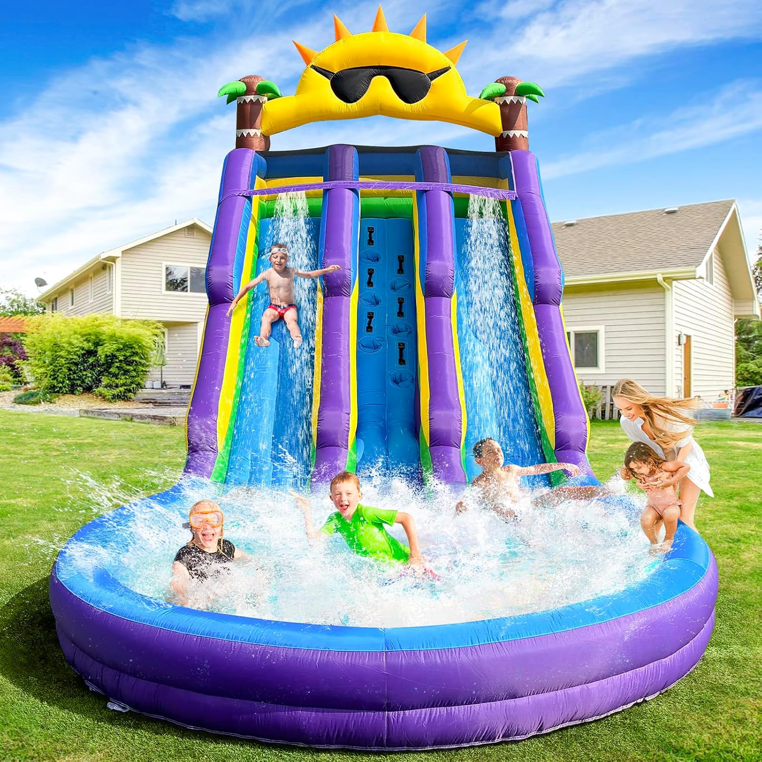 GOFAFALO Inflatable Water Slides