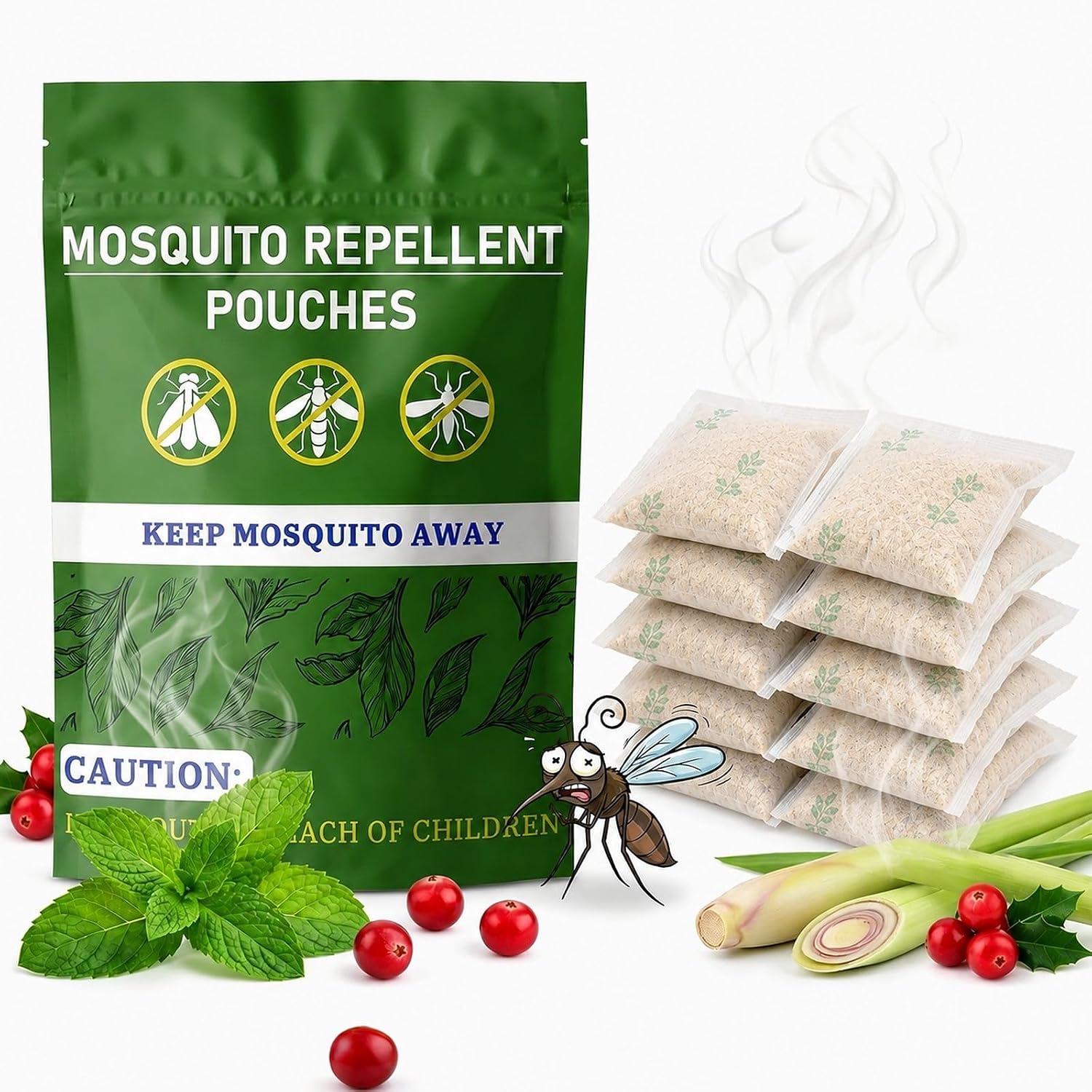 Mosquito Repellent Pouches (10-Pack