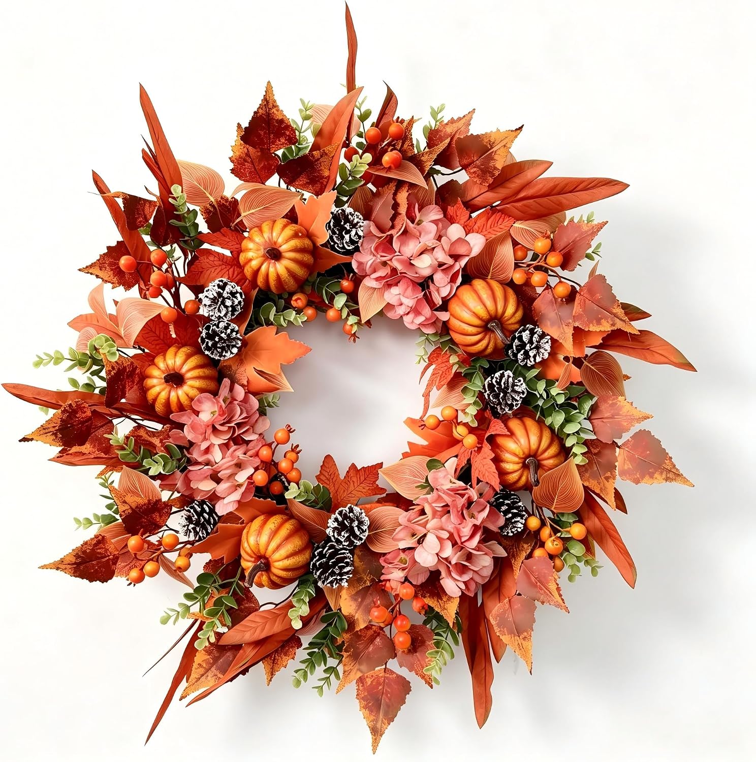 Fall Wreaths with Pumpkins