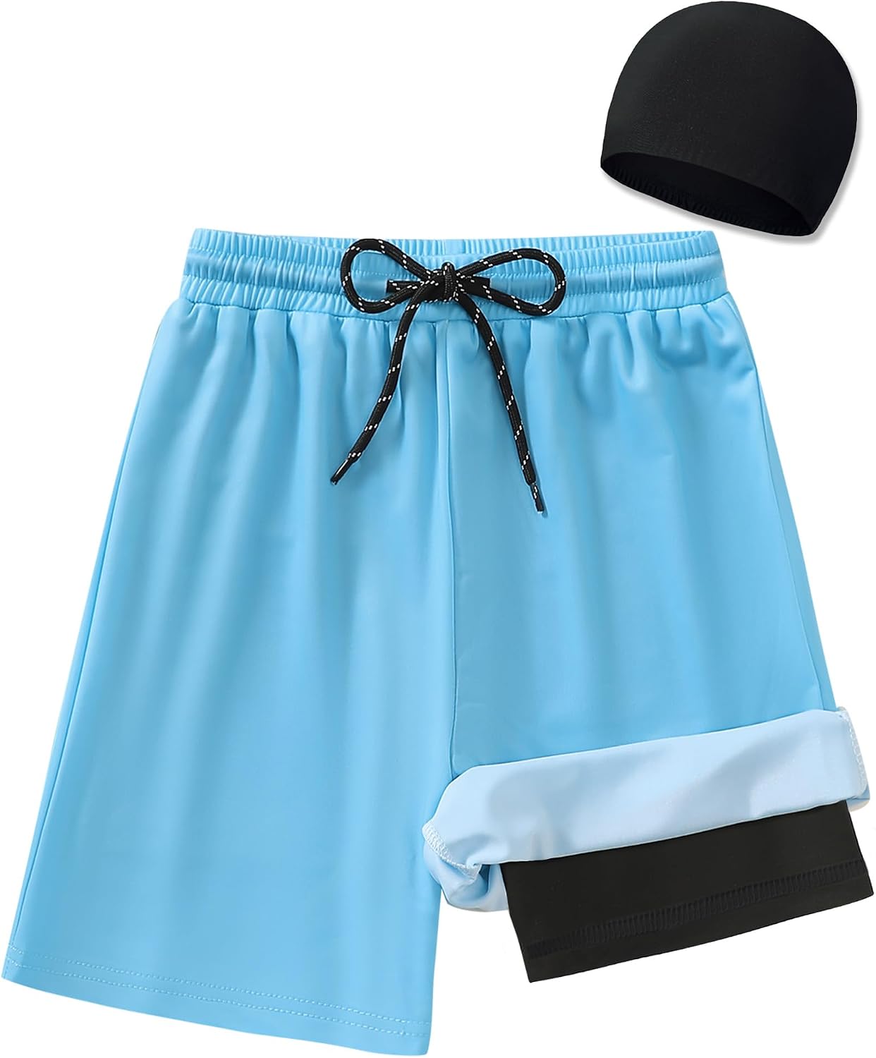 Boys Swim Trunks with Compression Liner