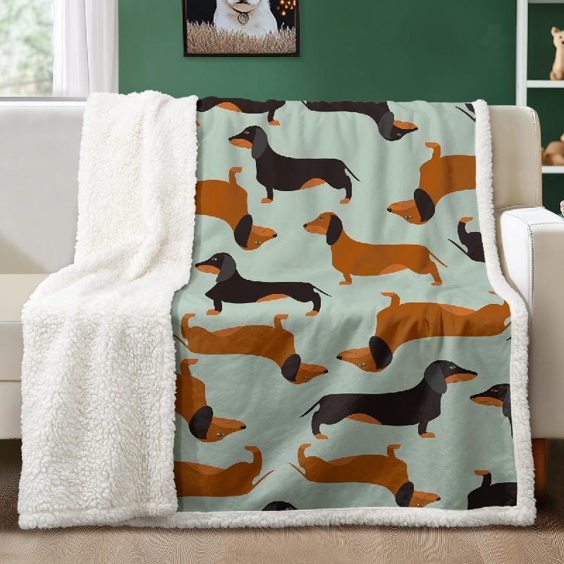 Sleepwish Dachshund Throw Blankets