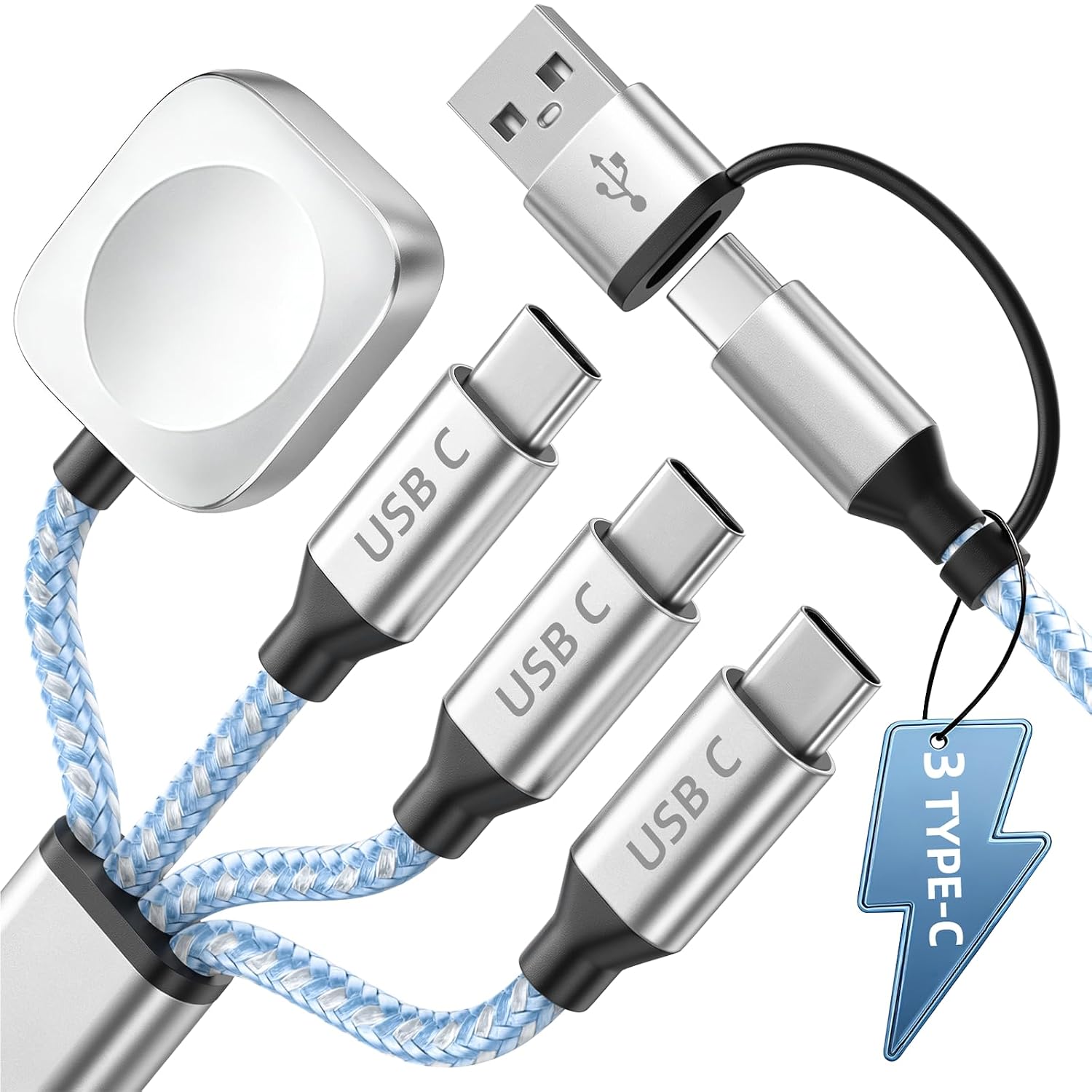 3-in-1 USB-C Charging Cables
