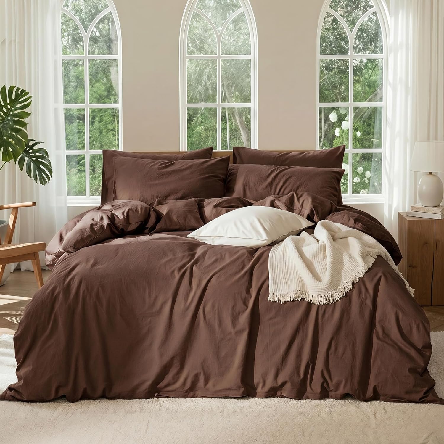 OURJOY Linen Duvet Covers