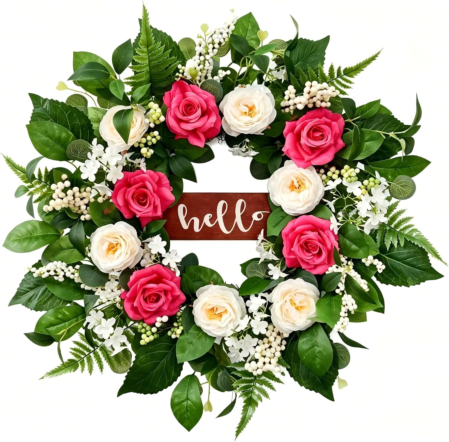 24 Inch Floral Spring Wreaths