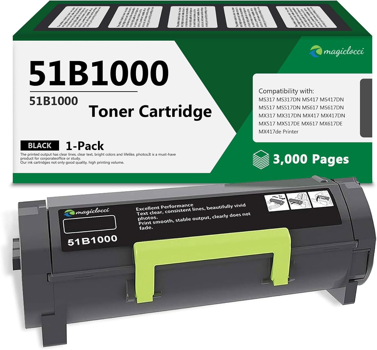 Lexmark 51B1000 Toner Cartridges