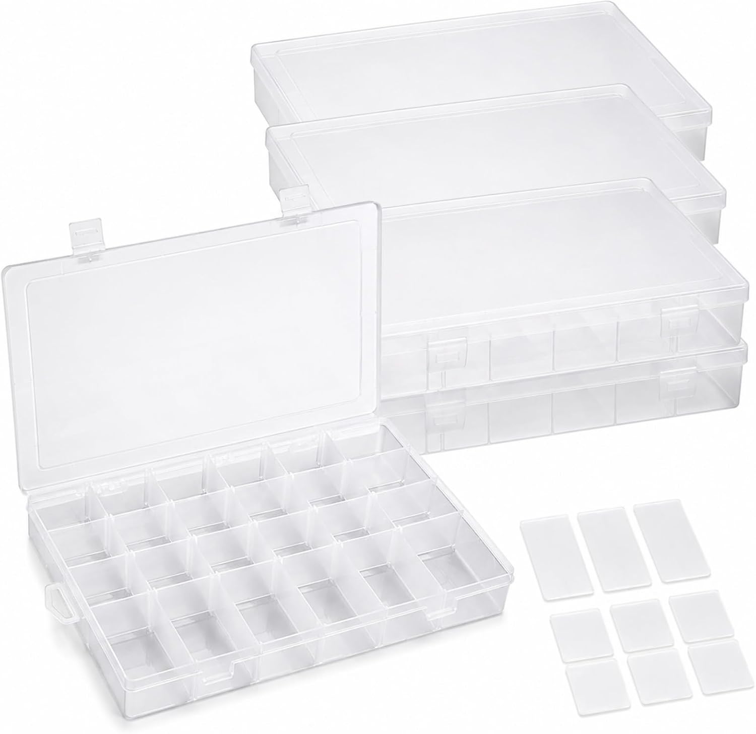APACALI Large Clear Organizer Boxes