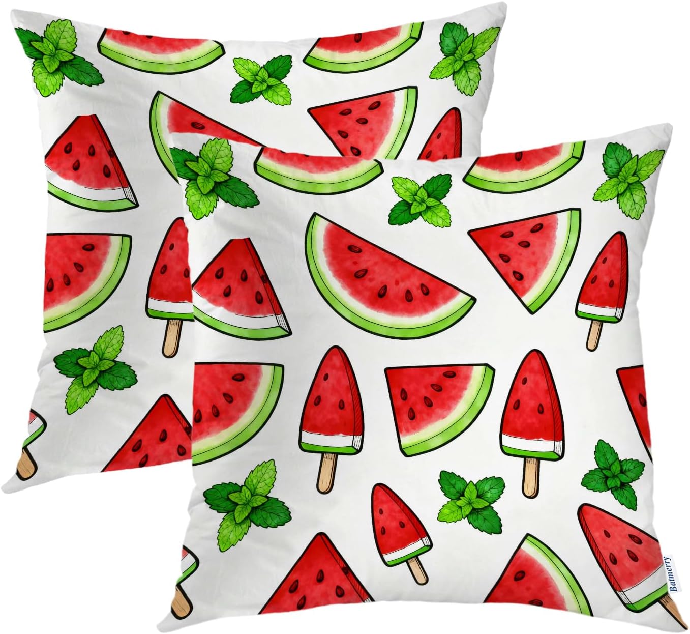 White Summer Throw Pillows