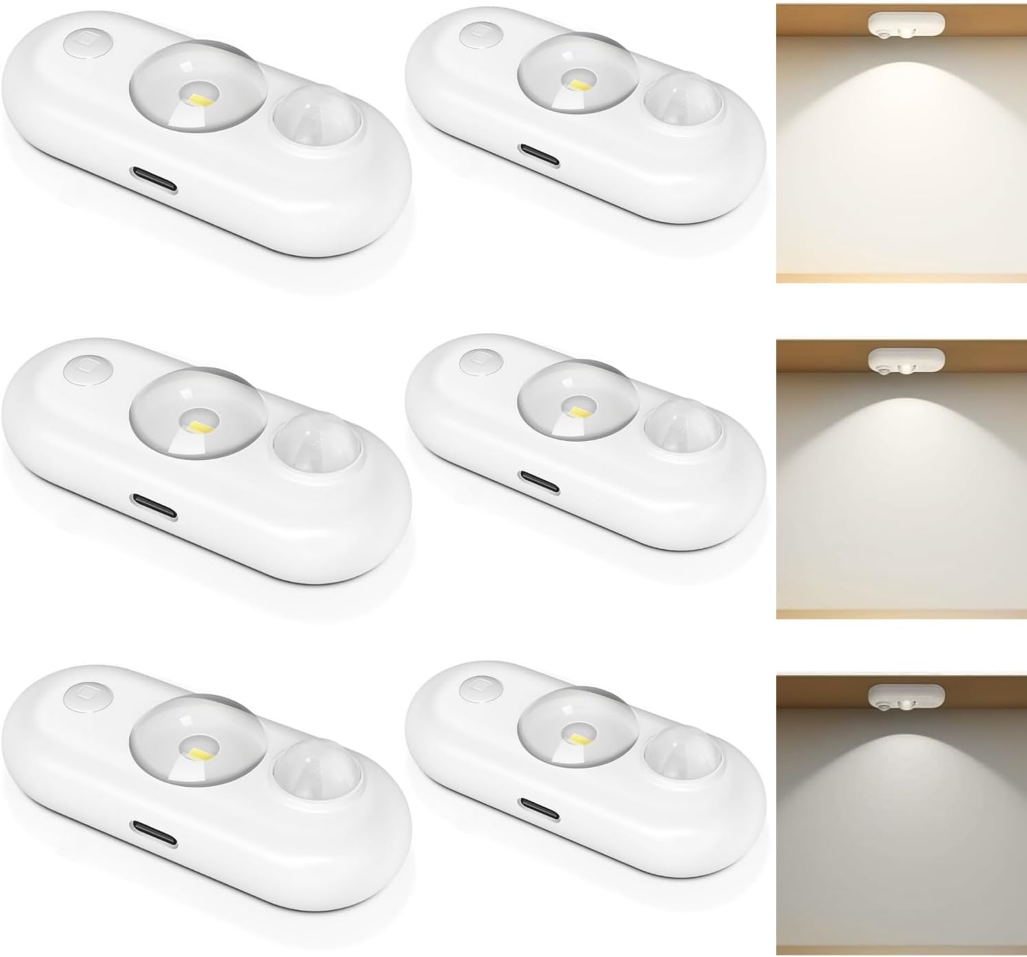 Haigvel Motion Sensor LED Puck Lights