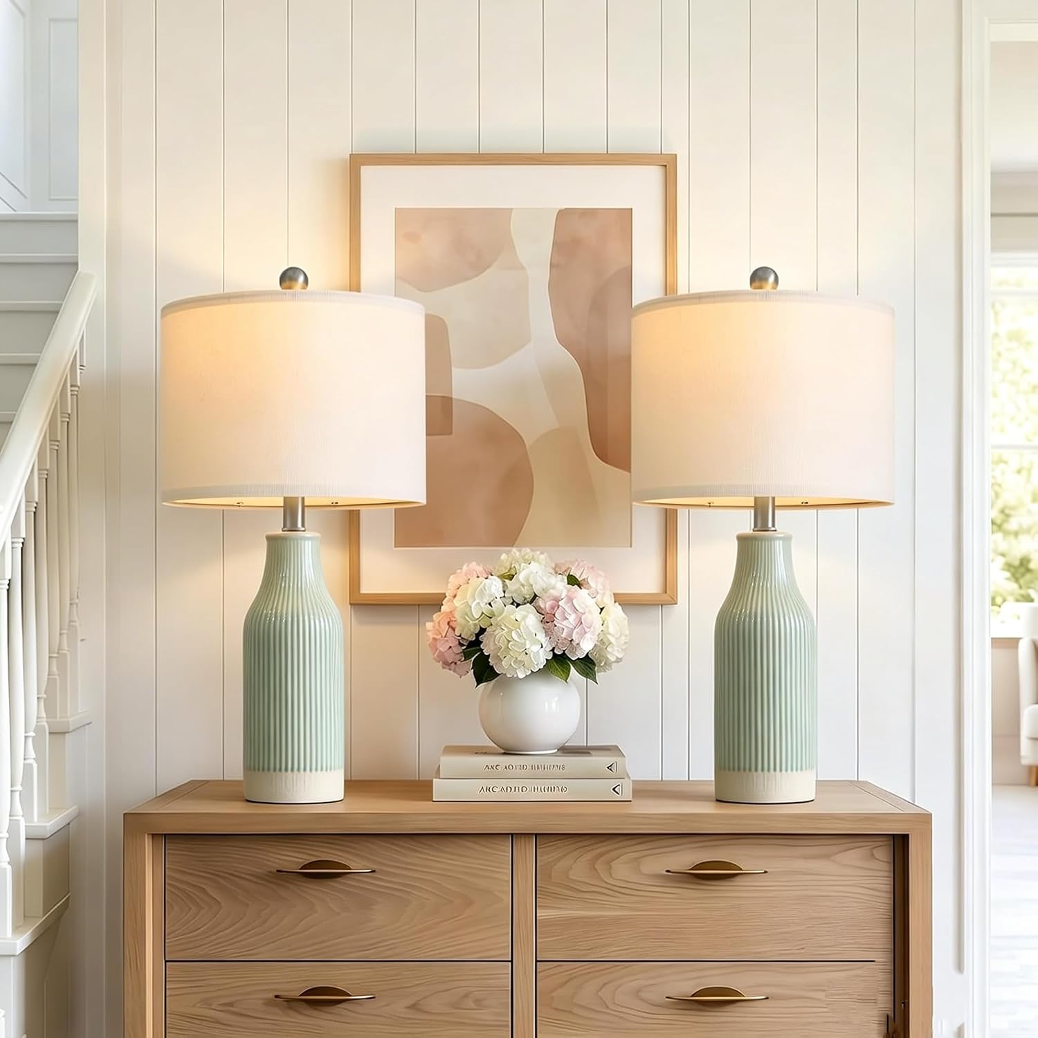 Modern Green Ceramic Table Lamps