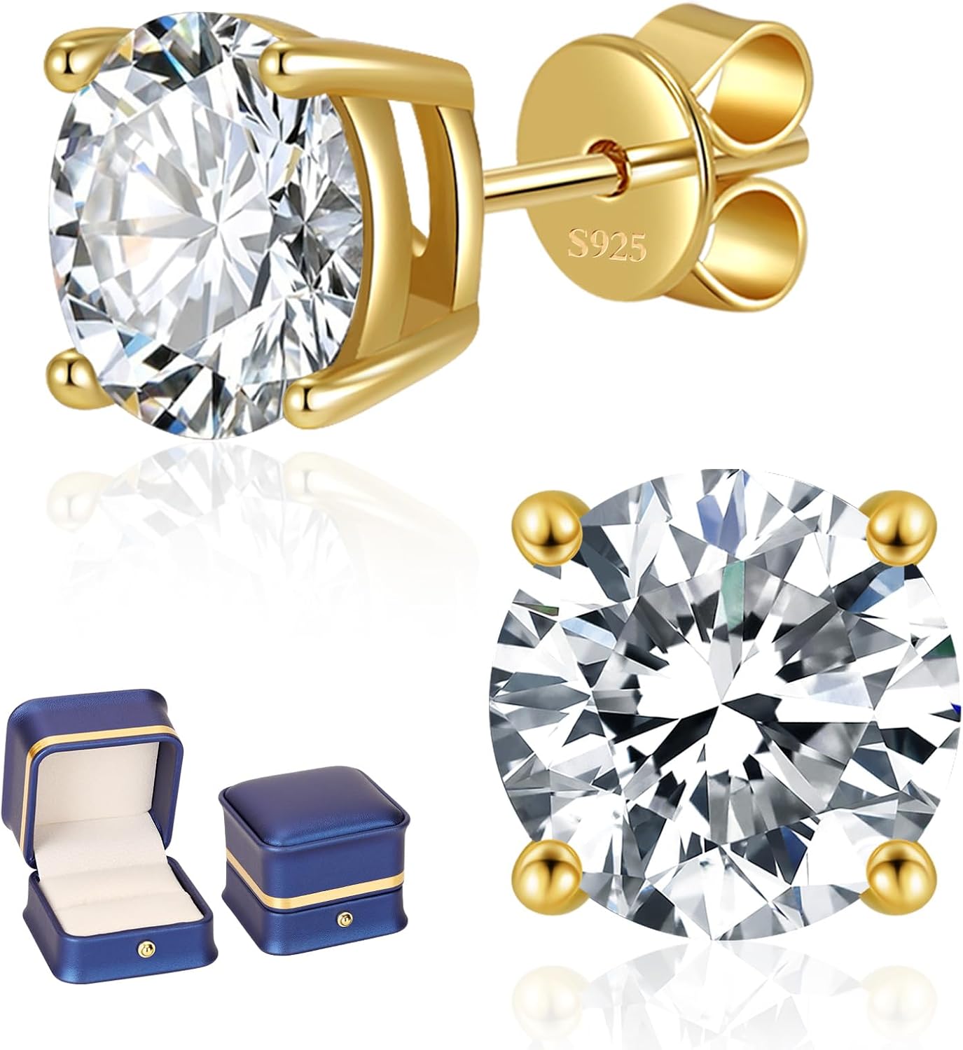 Moissanite Stud Earrings