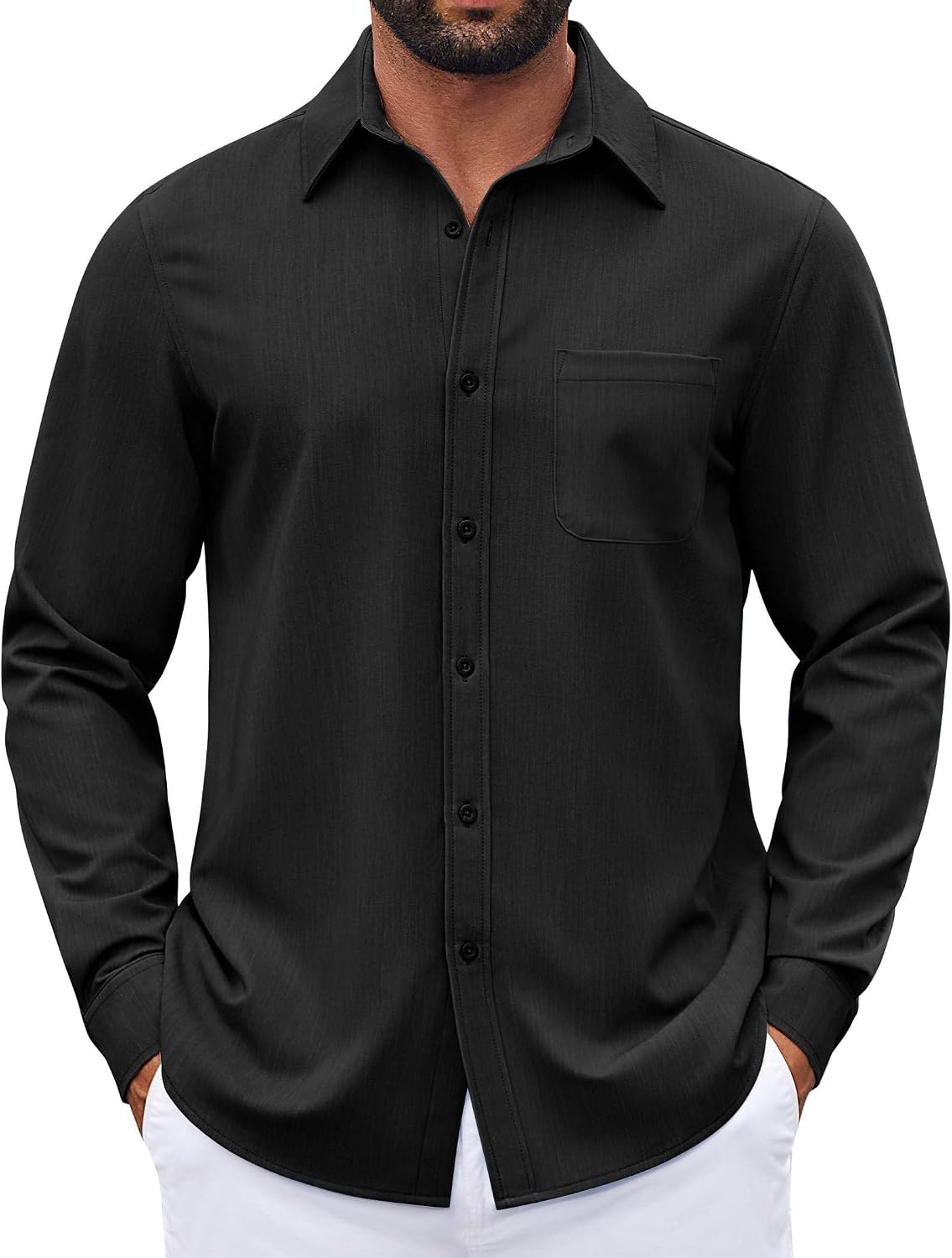 COOFANDY Untucked Dress Shirts