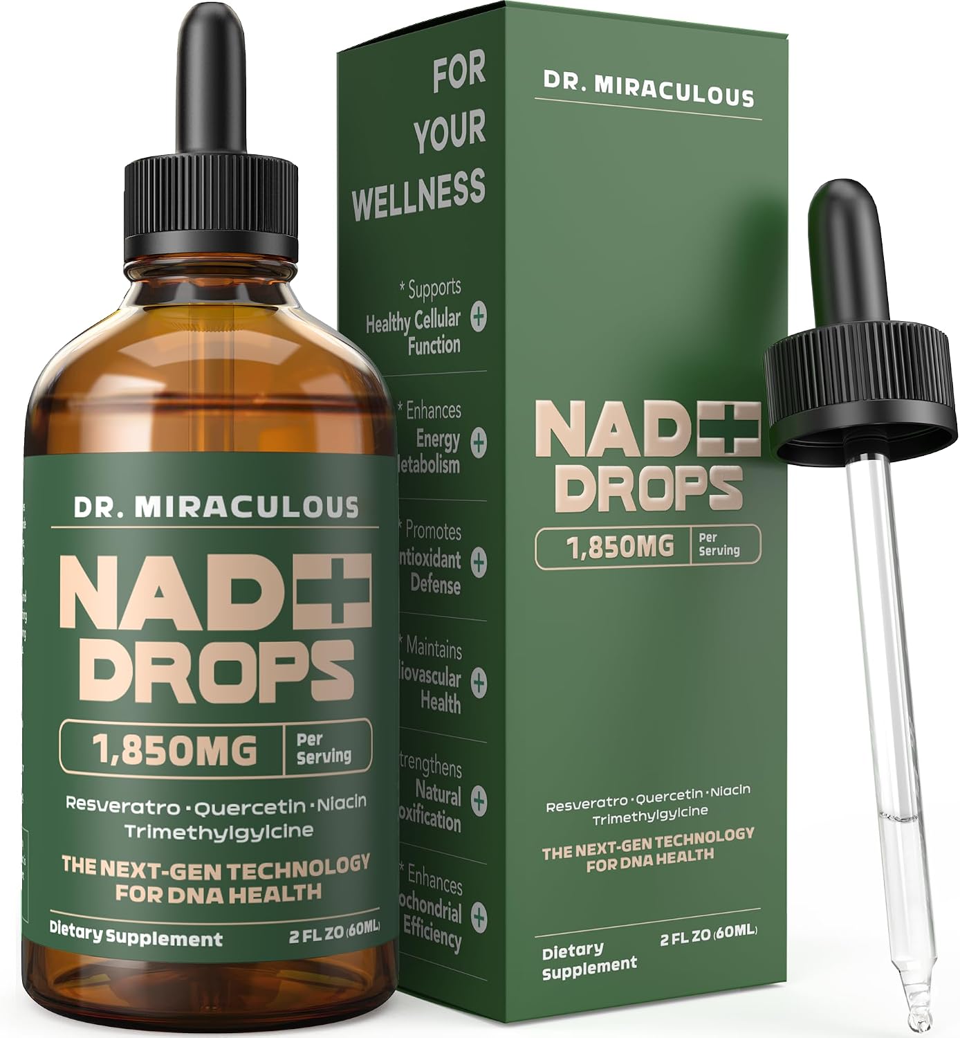 Dr. Miraculous NAD+ Supplement Drops
