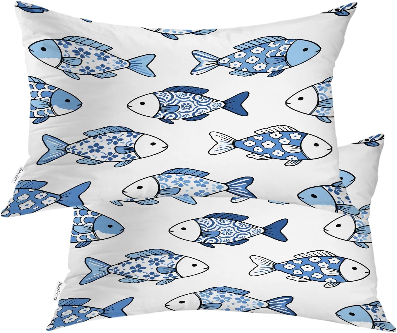 BaoNews Animal Fish Pillow Covers