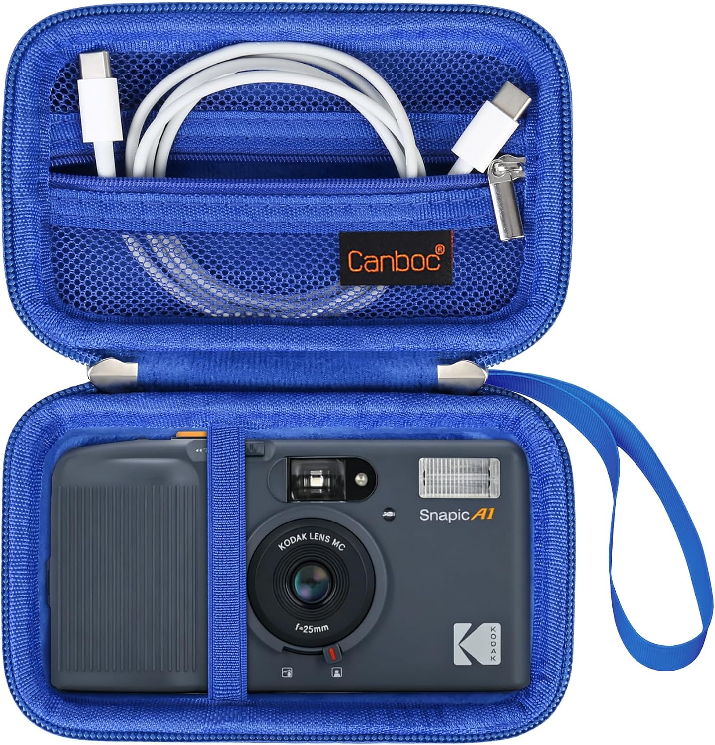 Canboc Carrying Case for KODAK EC35/ KODAK EKTAR H35 Film Camera, Blue