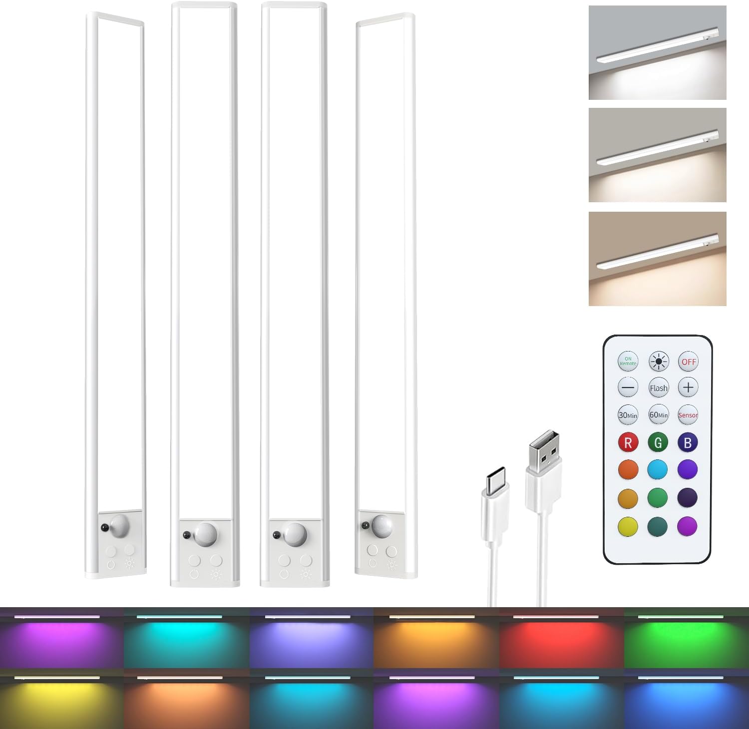 long-stars RGB Motion Sensor Lights