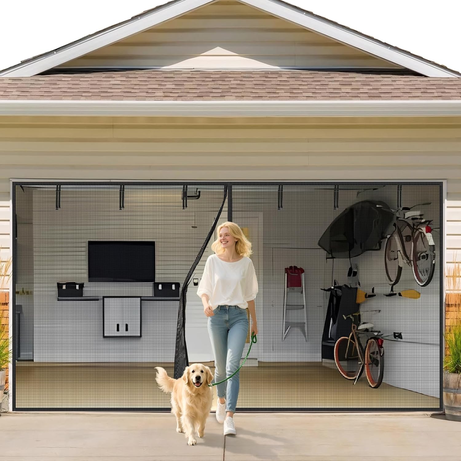 VIOMORL Garage Door Screens (2-Car