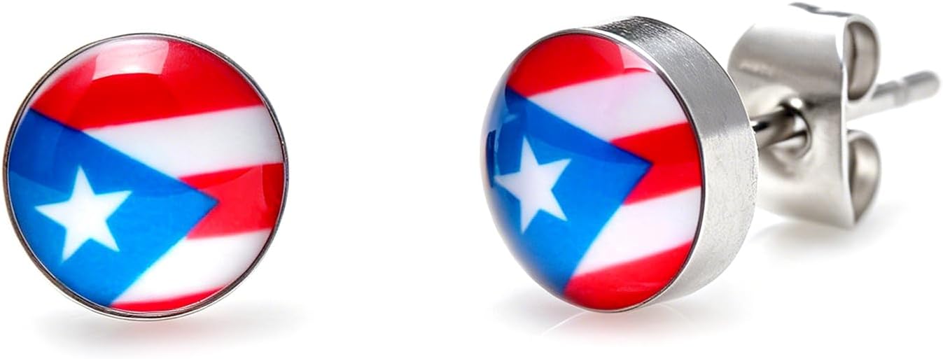 Stainless Steel Puerto Rico Earrings