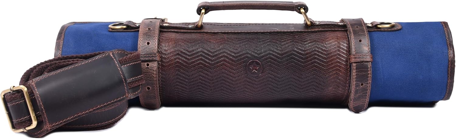 Leather Knife Roll Storage Bags
