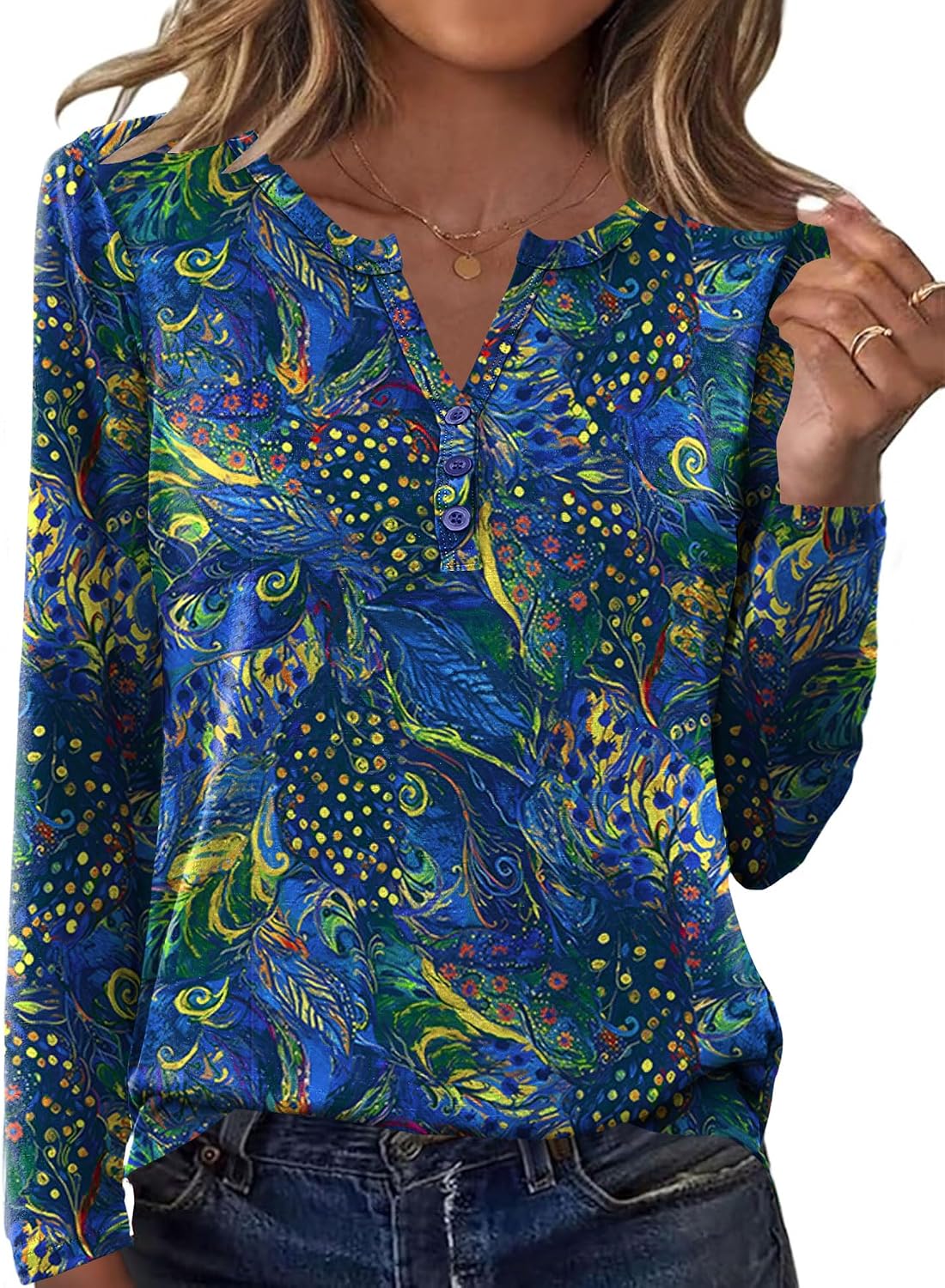 Bashafo Women Blouse Long Sleeve V Neck Tops Business Casual Tunic Sping Clothes 2025
