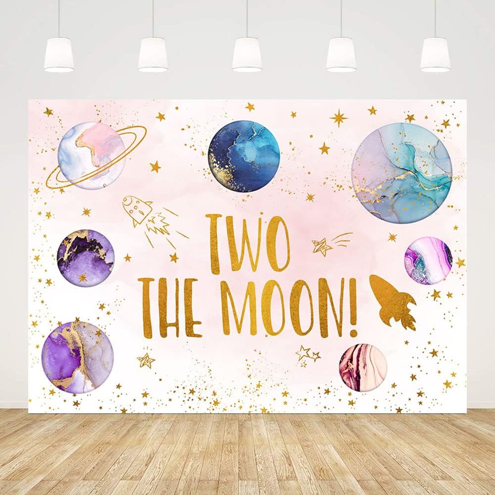 Moon & Galaxy Birthday Backdrops