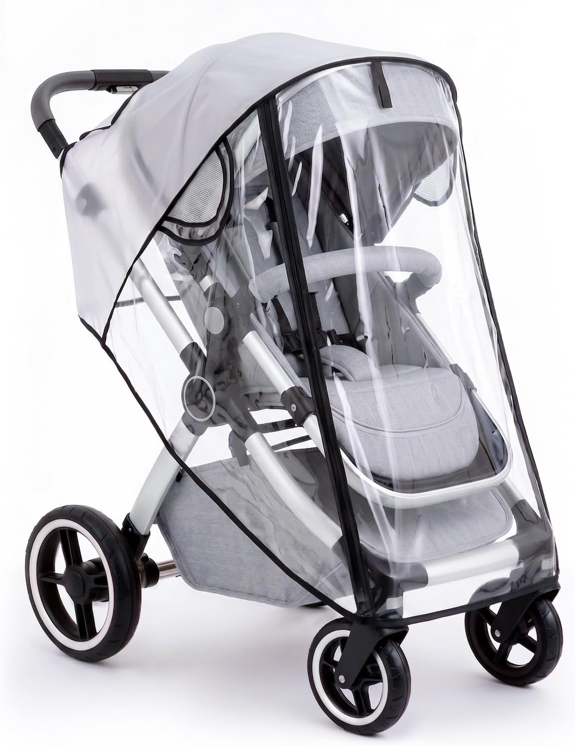 Clear Stroller Rain Cover, Universal Fit Baby Travel Weather Shields
