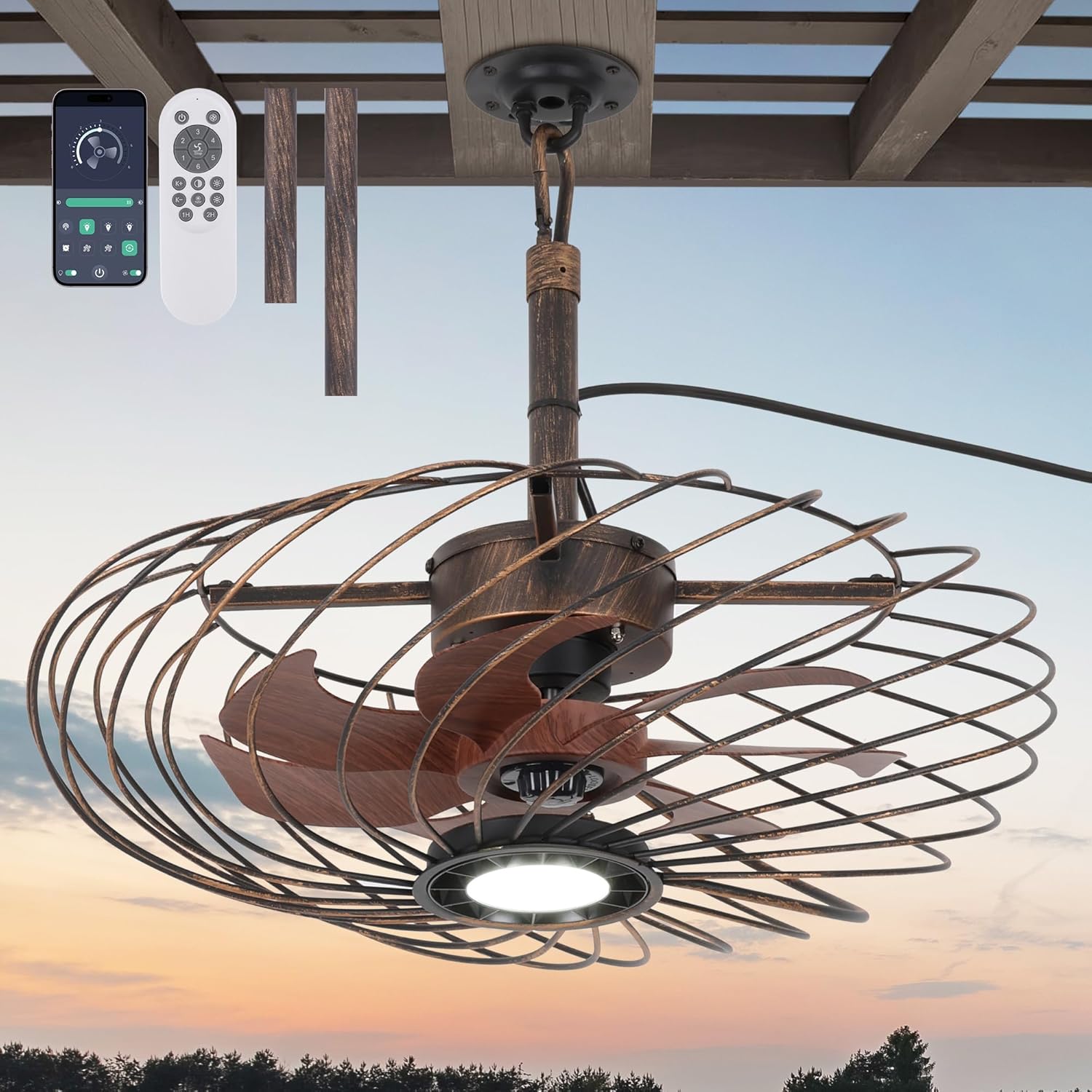 Outdoor Ceiling Fans with Light