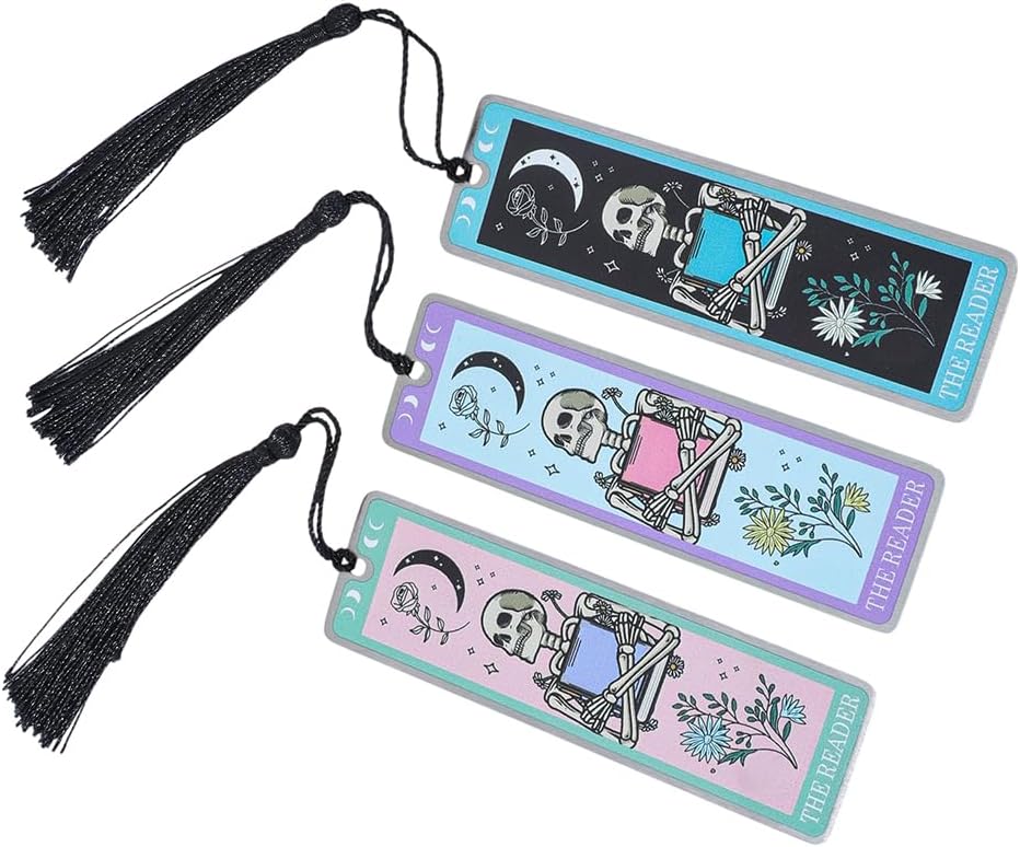 Skull Stainless Steel Bookmarks