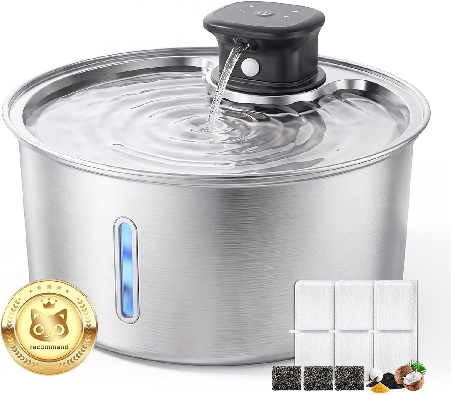 Jzlapro Wireless Cat Water Fountains