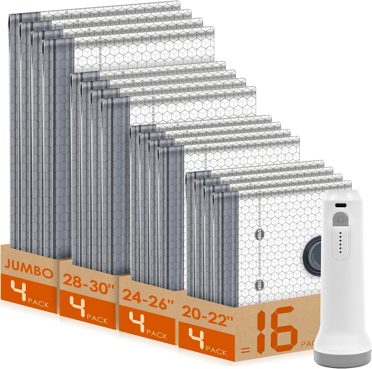Vacuum Storage Bags with Pump