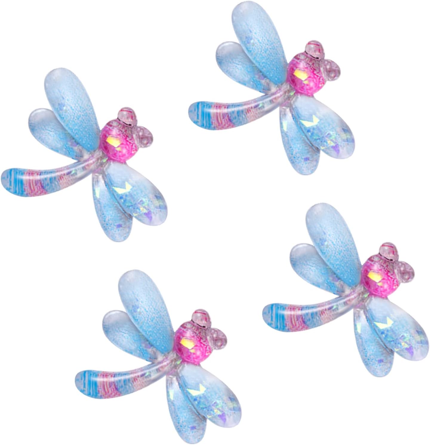 Blue Plastic Earrings