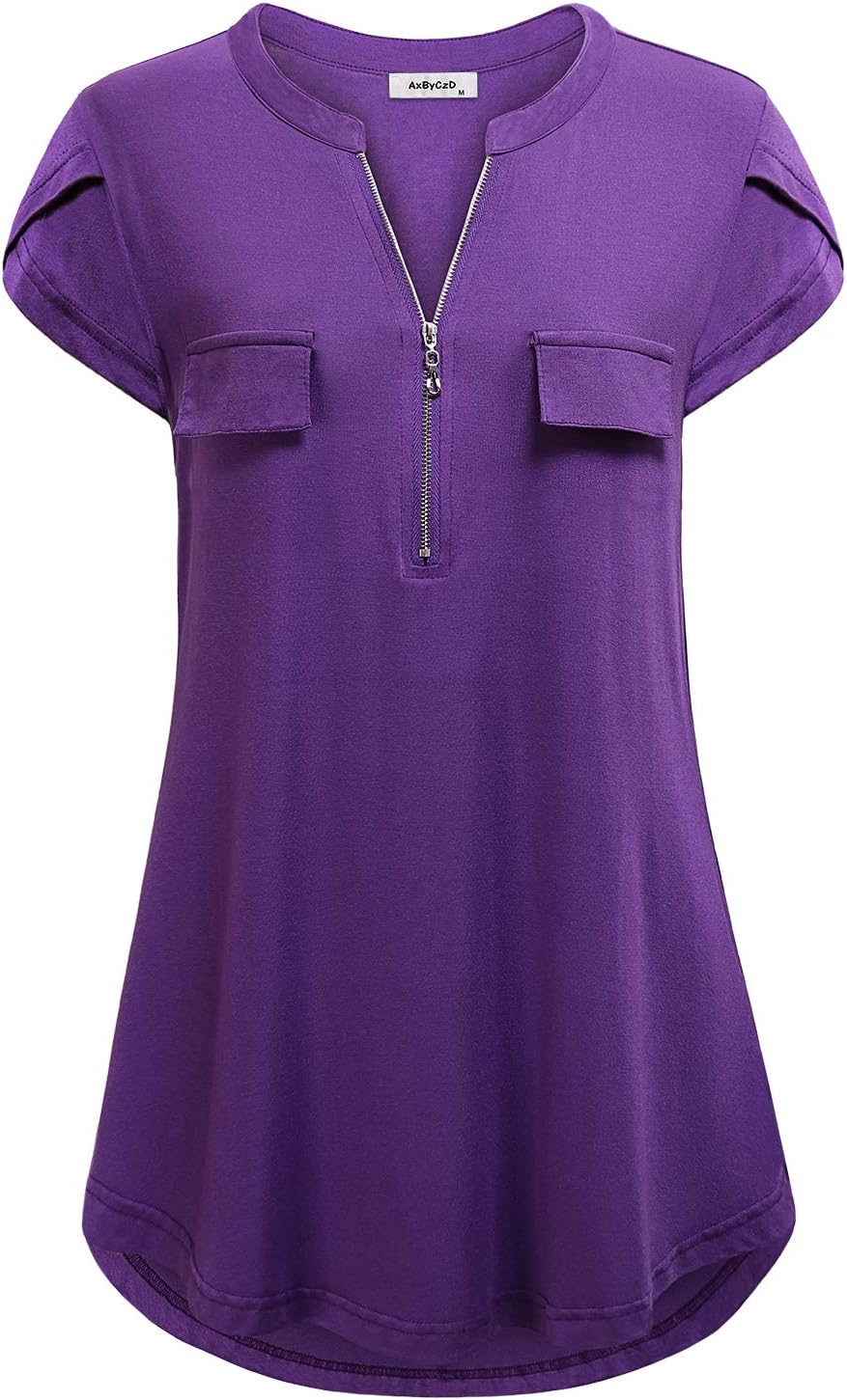 AxByCzD V Neck Tops