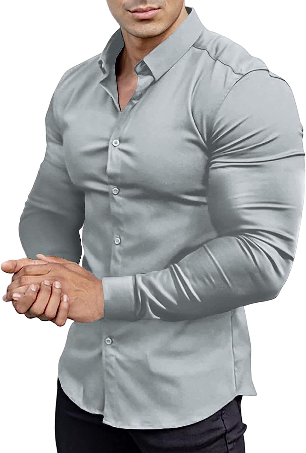 EOUOSS Men's Muscle Fit Dress Shirts