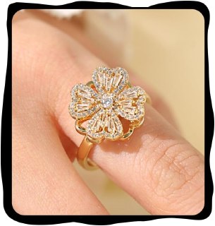 Hanfluenve Bling Fidget Rings