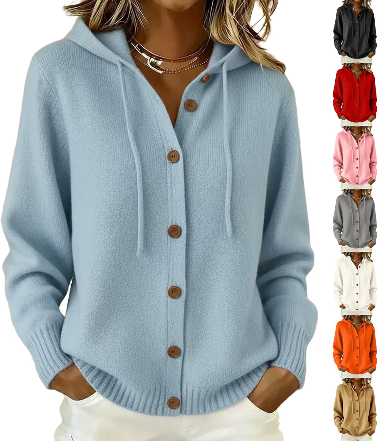 Hooded Cardigan Sweaters