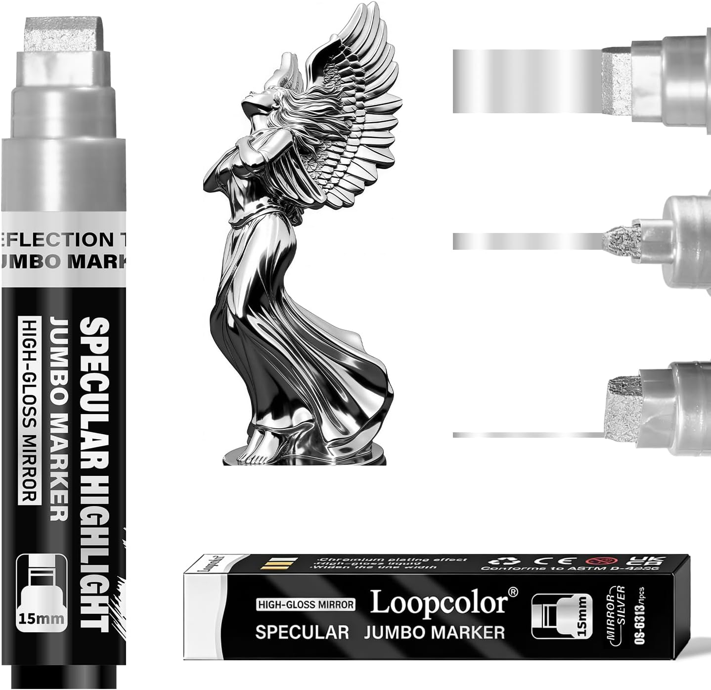 Metallic Silver Paint Markers