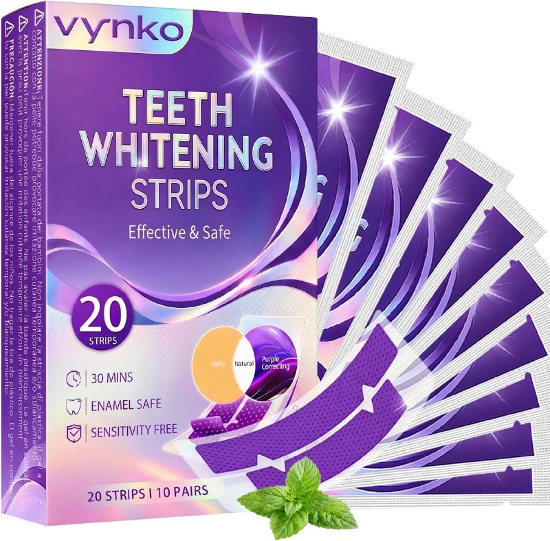 Purple Teeth Whitening Strips