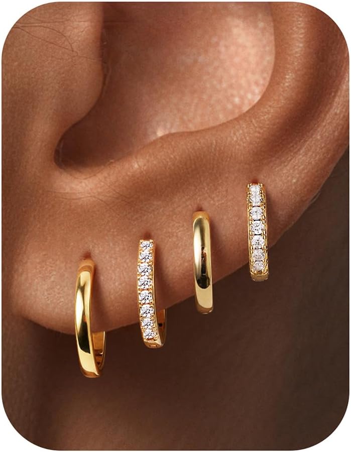 MOOHAM Huggie Hoop Earrings