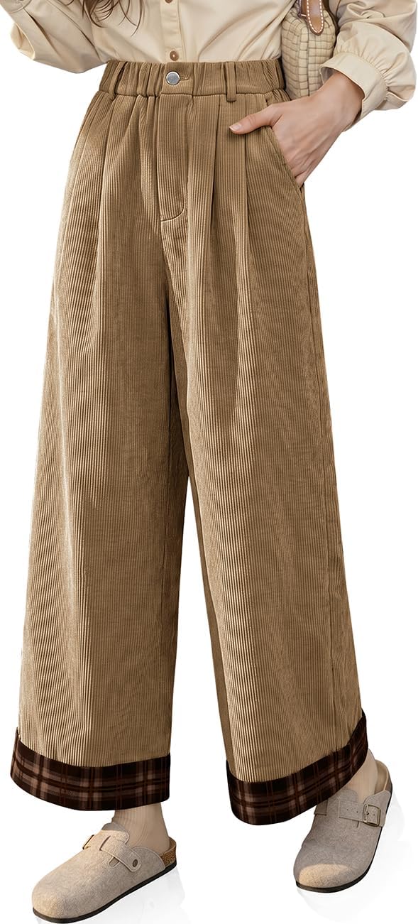 TARSE Corduroy Wide Leg Pants