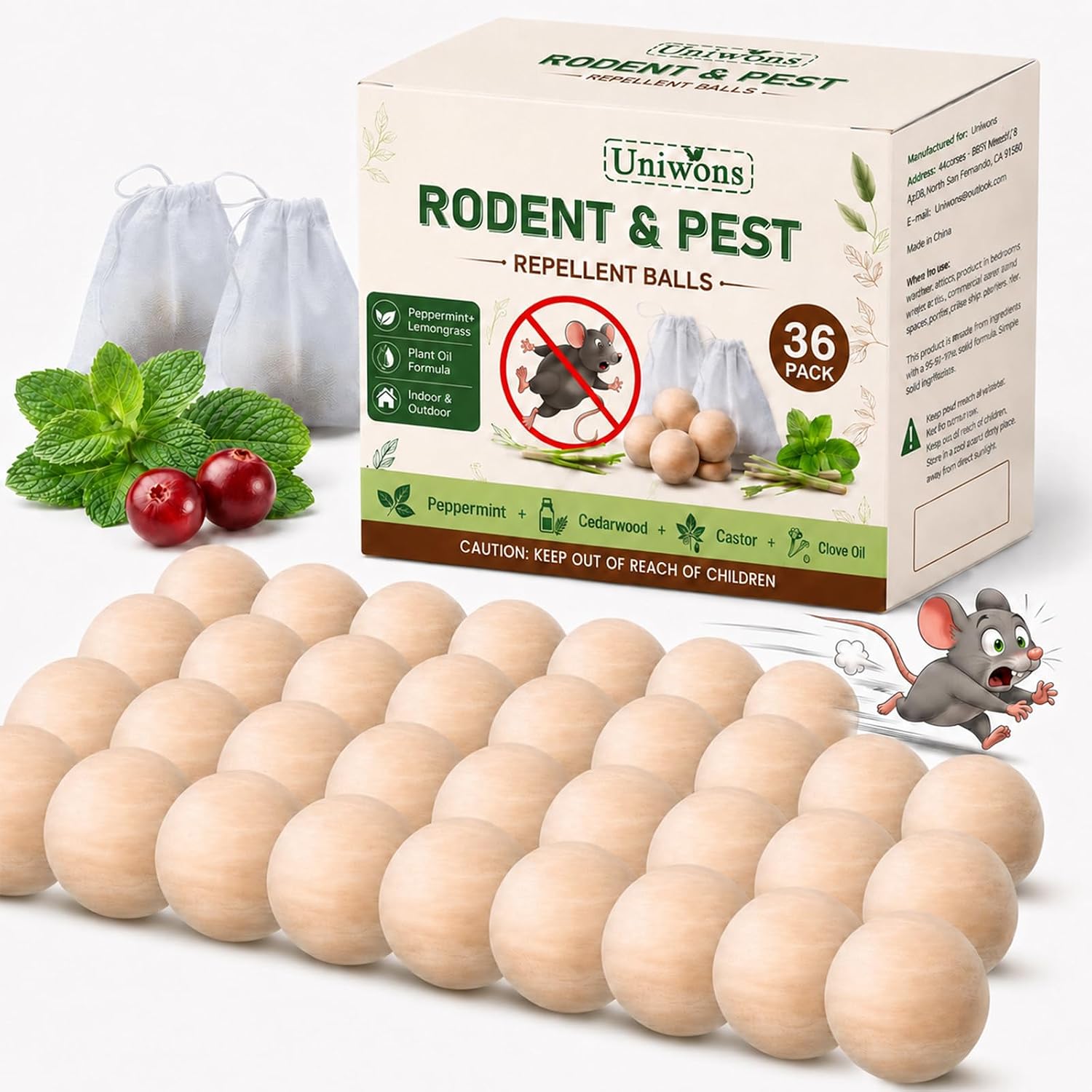 Patio, Lawn & Garden: Peppermint Rodent Repellent Balls