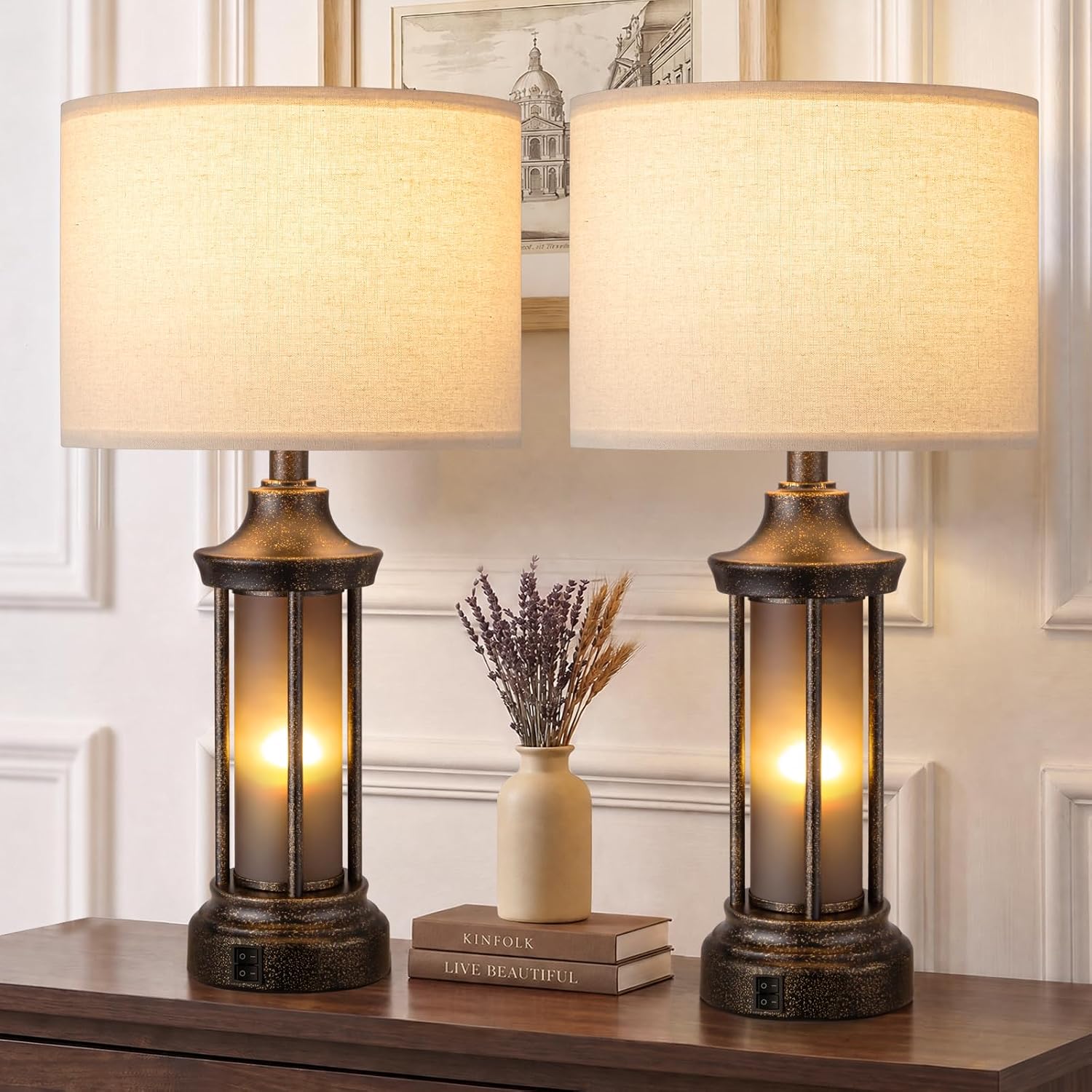 Seealle Farmhouse Table Lamps
